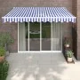 Toldo retráctil aluminio y tela azul y blanco 3,5x2,5 m von , Markisen - Ref: Foro24-3154422, Preis: 221,95 €, Rabatt: %