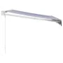 Toldo retráctil aluminio y tela azul y blanco 3,5x2,5 m von , Markisen - Ref: Foro24-3154422, Preis: 221,95 €, Rabatt: %