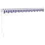 Toldo retráctil aluminio y tela azul y blanco 3,5x2,5 m von , Markisen - Ref: Foro24-3154422, Preis: 221,95 €, Rabatt: %