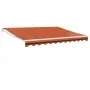 Toldo retráctil aluminio y tela naranja y marrón 3x2,5 m by , Awnings - Ref: Foro24-3154441, Price: 194,73 €, Discount: %