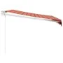 Toldo retráctil aluminio y tela naranja y marrón 3x2,5 m by , Awnings - Ref: Foro24-3154441, Price: 194,73 €, Discount: %