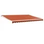Toldo retráctil aluminio y tela naranja y marrón 4x3 m de , Toldos - Ref: Foro24-3154443, Precio: 266,59 €, Descuento: %