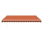 Toldo retráctil aluminio y tela naranja y marrón 4x3 m de , Toldos - Ref: Foro24-3154443, Precio: 266,59 €, Descuento: %