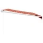 Toldo retráctil aluminio y tela naranja y marrón 4x3 m de , Toldos - Ref: Foro24-3154443, Precio: 266,59 €, Descuento: %