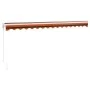 Toldo retráctil aluminio y tela naranja y marrón 4x3 m de , Toldos - Ref: Foro24-3154443, Precio: 266,59 €, Descuento: %