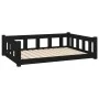 Cama para perros madera maciza de pino negro 105,5x75,5x28 cm de , Camas para perros - Ref: Foro24-820206, Precio: 104,77 €, ...