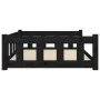 Cama para perros madera maciza de pino negro 105,5x75,5x28 cm de , Camas para perros - Ref: Foro24-820206, Precio: 104,77 €, ...