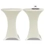2 Manteles color crema ajustados para mesa de pie - 70 cm diámetro von , Abdeckungen - Ref: Foro24-241208, Preis: 28,48 €, Ra...