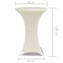 2 Manteles color crema ajustados para mesa de pie - 70 cm diámetro von , Abdeckungen - Ref: Foro24-241208, Preis: 28,48 €, Ra...