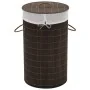Cesto de la ropa de bambú redondo marrón oscuro von , Wäschekörbe - Ref: Foro24-242724, Preis: 32,44 €, Rabatt: %