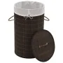 Cesto de la ropa de bambú redondo marrón oscuro von , Wäschekörbe - Ref: Foro24-242724, Preis: 32,44 €, Rabatt: %