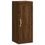 Armario de pared madera ingeniería marrón roble 34,5x34x90 cm by , Sideboards - Ref: Foro24-835025, Price: 50,80 €, Discount: %