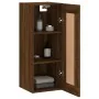 Armario de pared madera ingeniería marrón roble 34,5x34x90 cm by , Sideboards - Ref: Foro24-835025, Price: 50,80 €, Discount: %