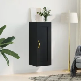 Armario de pared madera de ingeniería negro 34,5x34x90 cm von , Sideboards - Ref: Foro24-835019, Preis: 51,07 €, Rabatt: %