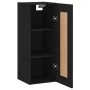 Armario de pared madera de ingeniería negro 34,5x34x90 cm de , Aparadores - Ref: Foro24-835019, Precio: 51,07 €, Descuento: %