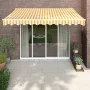 Toldo retráctil automático amarillo y blanco 3x2,5 m by , Awnings - Ref: Foro24-3154481, Price: 251,26 €, Discount: %