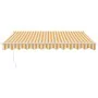 Toldo retráctil automático amarillo y blanco 3x2,5 m by , Awnings - Ref: Foro24-3154481, Price: 251,26 €, Discount: %