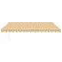 Toldo retráctil automático amarillo y blanco 4x3 m by , Awnings - Ref: Foro24-3154483, Price: 323,42 €, Discount: %