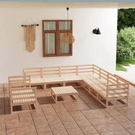 Juego de muebles de jardín 10 piezas madera maciza de pino by , Garden sets - Ref: Foro24-3075919, Price: 601,85 €, Discount: %
