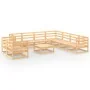 Juego de muebles de jardín 10 piezas madera maciza de pino by , Garden sets - Ref: Foro24-3075919, Price: 601,75 €, Discount: %