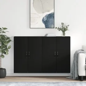 Armarios de pared 2 uds madera de ingeniería negro von , Sideboards - Ref: Foro24-3197890, Preis: 171,20 €, Rabatt: %