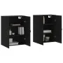 Armarios de pared 2 uds madera de ingeniería negro by , Sideboards - Ref: Foro24-3197890, Price: 171,15 €, Discount: %