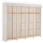 Armario de tela blanco 200x40x170 cm by , Wardrobes - Ref: Foro24-248200, Price: 167,89 €, Discount: %