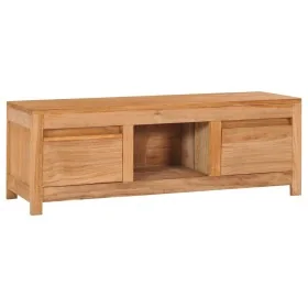 Mueble de TV madera maciza de teca 100x30x35 cm de , Muebles TV - Ref: Foro24-288900, Precio: 170,42 €, Descuento: %