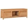 Mueble de TV madera maciza de teca 100x30x35 cm by , TV Furniture - Ref: Foro24-288900, Price: 170,42 €, Discount: %