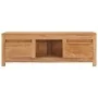 Mueble de TV madera maciza de teca 100x30x35 cm by , TV Furniture - Ref: Foro24-288900, Price: 170,42 €, Discount: %