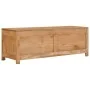 Mueble de TV madera maciza de teca 100x30x35 cm by , TV Furniture - Ref: Foro24-288900, Price: 170,42 €, Discount: %