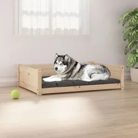 Cama para perros madera maciza de pino 105,5x75,5x28 cm von , Betten für Hunde - Ref: Foro24-821462, Preis: 86,53 €, Rabatt: %