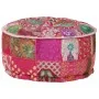 Puf redondo de pachtwork algodón hecho a mano 40x20 cm rosa by , Ottomans - Ref: Foro24-246574, Price: 49,62 €, Discount: %