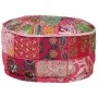 Puf redondo de pachtwork algodón hecho a mano 40x20 cm rosa by , Ottomans - Ref: Foro24-246574, Price: 49,62 €, Discount: %