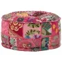 Puf redondo de pachtwork algodón hecho a mano 40x20 cm rosa by , Ottomans - Ref: Foro24-246574, Price: 49,62 €, Discount: %