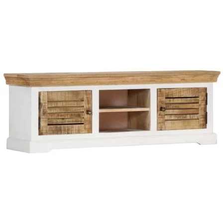 Mueble para TV de madera maciza de mango 118x30x40 cm by , Closets and storage - Ref: Foro24-247970, Price: 271,95 €, Discoun...