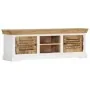 Mueble para TV de madera maciza de mango 118x30x40 cm by , Closets and storage - Ref: Foro24-247970, Price: 271,95 €, Discoun...