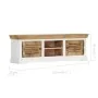 Mueble para TV de madera maciza de mango 118x30x40 cm by , Closets and storage - Ref: Foro24-247970, Price: 271,95 €, Discoun...