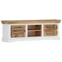 Mueble para TV de madera maciza de mango 118x30x40 cm by , Closets and storage - Ref: Foro24-247970, Price: 271,95 €, Discoun...