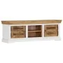 Mueble para TV de madera maciza de mango 118x30x40 cm by , Closets and storage - Ref: Foro24-247970, Price: 271,95 €, Discoun...