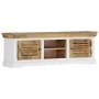 Mueble para TV de madera maciza de mango 118x30x40 cm by , Closets and storage - Ref: Foro24-247970, Price: 271,95 €, Discoun...