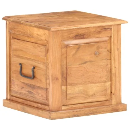 Baúl de madera maciza de acacia 40x40x40 cm de , Baúles de almacenamiento - Ref: Foro24-289649, Precio: 140,08 €, Descuento: %