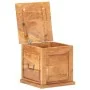 Baúl de madera maciza de acacia 40x40x40 cm de , Baúles de almacenamiento - Ref: Foro24-289649, Precio: 140,08 €, Descuento: %