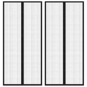 Mosquiteras para puerta bloque magnético 2 uds negro 210x90 cm by , Mosquito nets for windows - Ref: Foro24-314686, Price: 15...