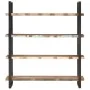Estantería de 4 niveles madera maciza reciclada 160x40x180 cm by , Bookcases and shelves - Ref: Foro24-321067, Price: 459,61 ...