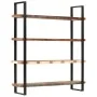 Estantería de 4 niveles madera maciza reciclada 160x40x180 cm by , Bookcases and shelves - Ref: Foro24-321067, Price: 459,61 ...