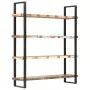 Estantería de 4 niveles madera maciza reciclada 160x40x180 cm by , Bookcases and shelves - Ref: Foro24-321067, Price: 459,61 ...