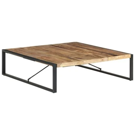 Mesa de centro madera de mango rugosa 140x140x40 cm by , Coffee table - Ref: Foro24-321576, Price: 379,20 €, Discount: %