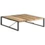 Mesa de centro madera de mango rugosa 140x140x40 cm by , Coffee table - Ref: Foro24-321576, Price: 379,20 €, Discount: %