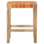 Taburetes de bar 2 piezas cuero auténtico marrón 60 cm von , Küchenhocker - Ref: Foro24-321831, Preis: 143,63 €, Rabatt: %